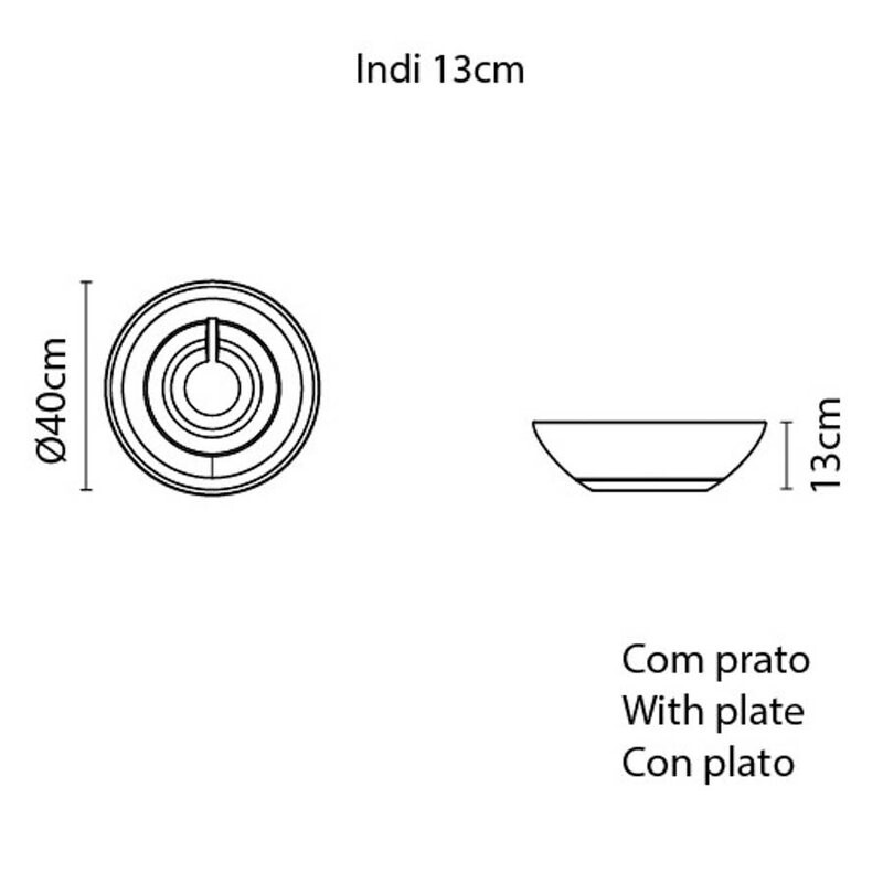 Maceta en polietileno modelo "Indi" color verde 92602/220 Maceta en polietileno modelo "Indi" color verde 92602/220