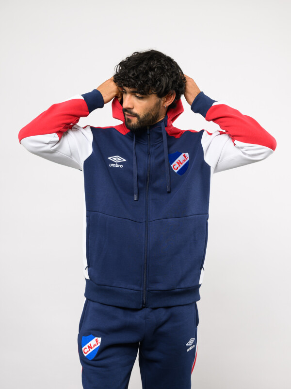 Canguro Con Cierre Grav Nacional Hombre Azul Marino, Rojo, Blanco