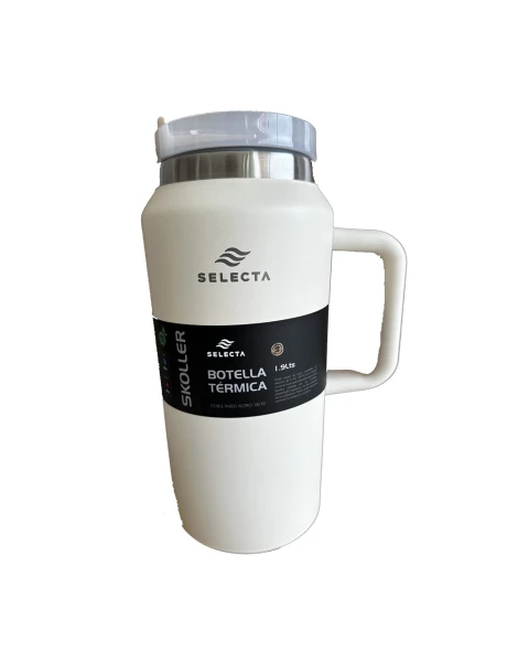 BOTELLA TERMICA ACERO TAPA PLASTICO 1.9L BLANCO BOTELLA TERMICA ACERO TAPA PLASTICO 1.9L BLANCO