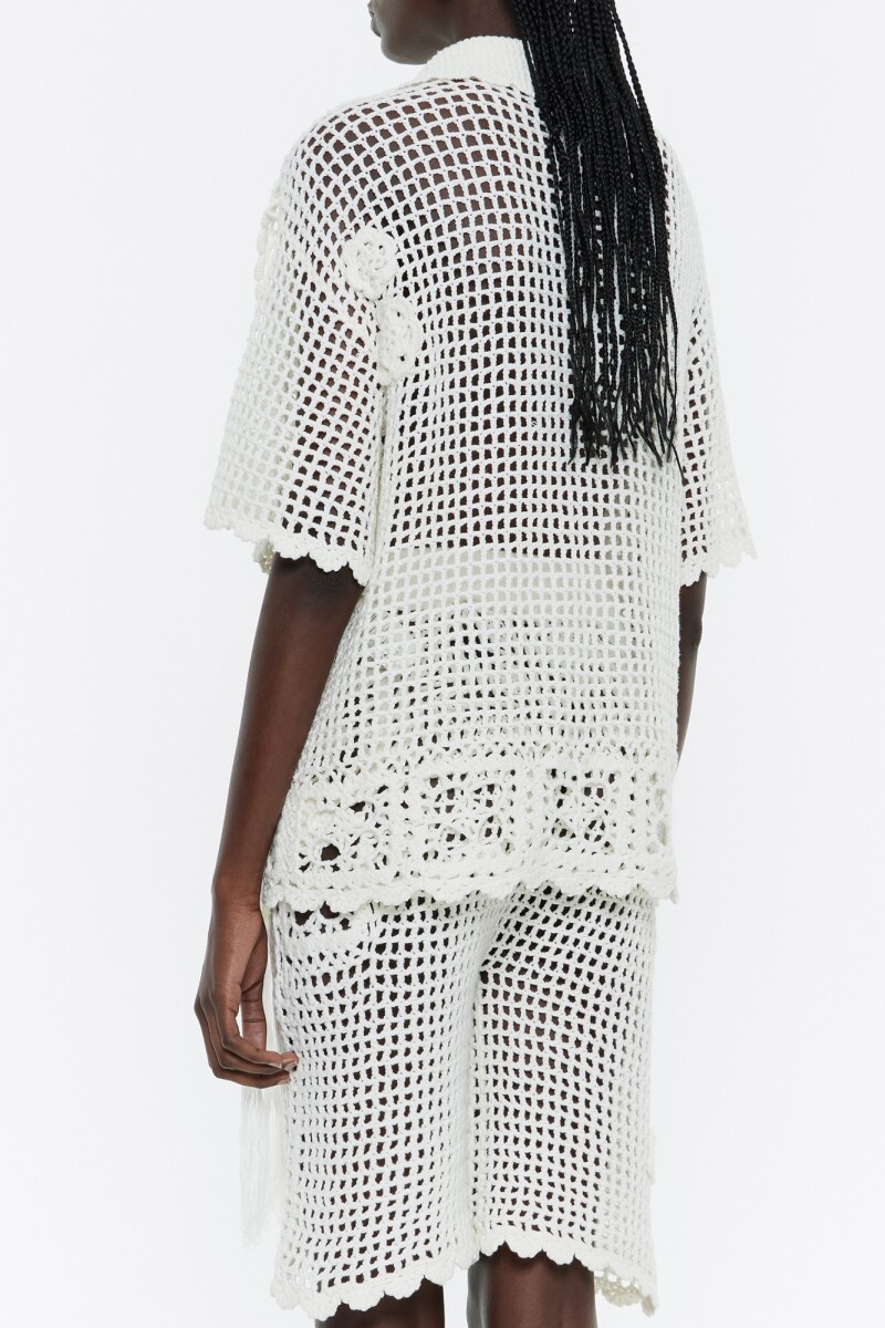CAMISA CROCHET Blanco