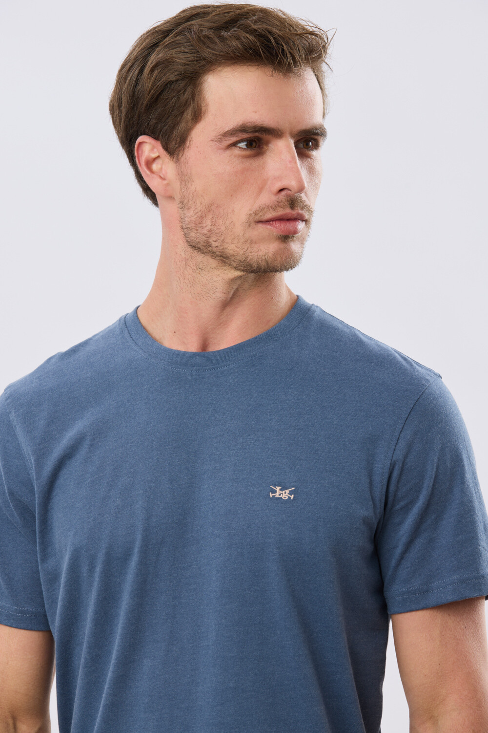 REMERA BÁSICA DE ALGODÓN Piedra