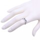 Anillo medio sin fin oro 18 k blanco, engarce carril con brillantes y zafiros azules. Anillo medio sin fin oro 18 k blanco, engarce carril con brillantes y zafiros azules.