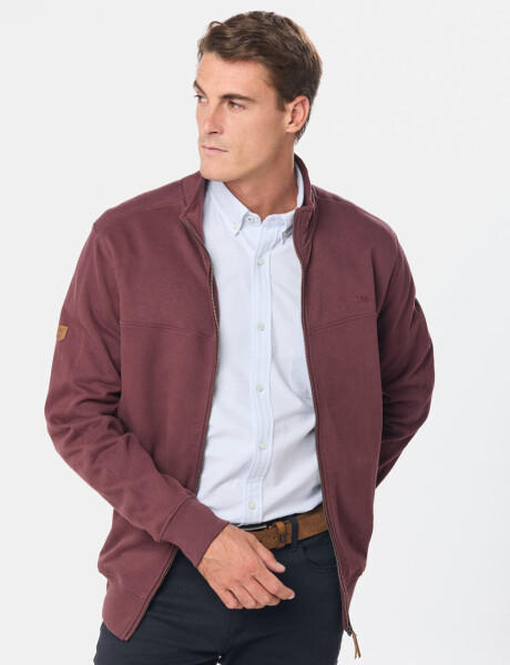 CAMPERA DE FELPA CUELLO ALTO Bordo