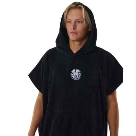 Poncho Playa Rip Curl Logo Negro