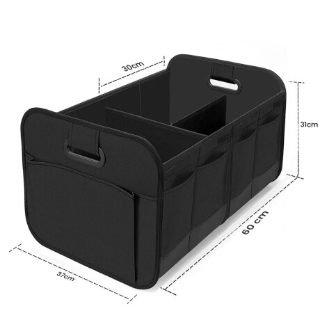 Caja Organizador Almacenar Valija Maletero Para Auto Negro