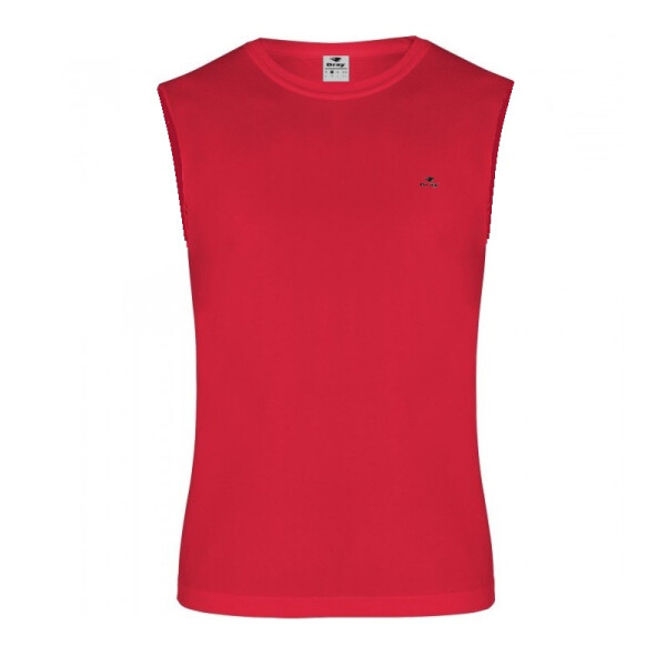 Musculosa adulto lisa rojo