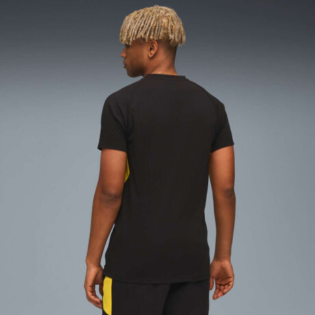 Remera Cap Evostripe Tee de Hombre Negro