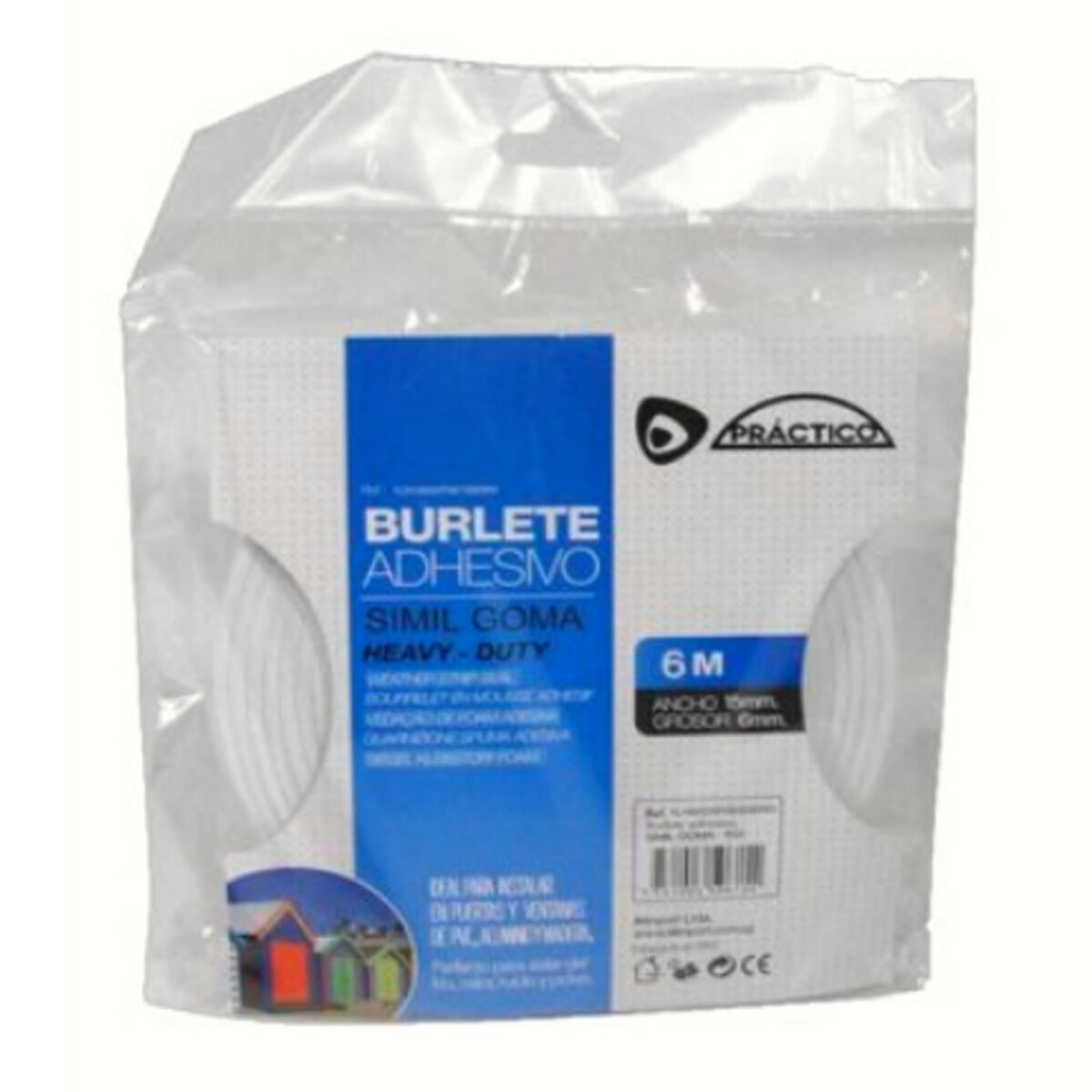 BURLETE ESPUMA BLANCO 6mX10mmX10mm - N/a 