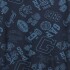 V-FRCH FT FALL LOGO PO - AOP PRINT TAPESTRY NAVY