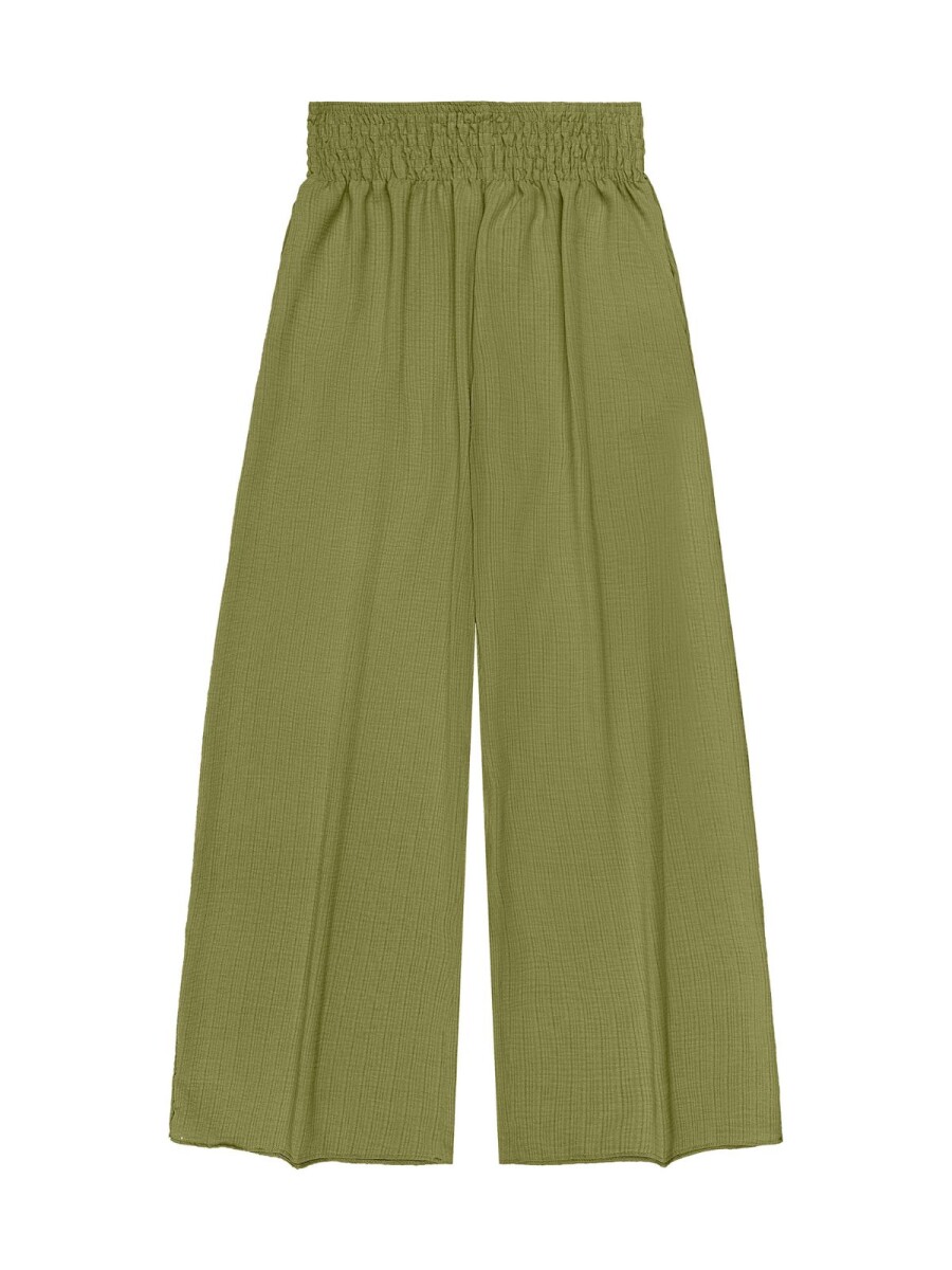 Pantalón Tejido Rustico - Verde 
