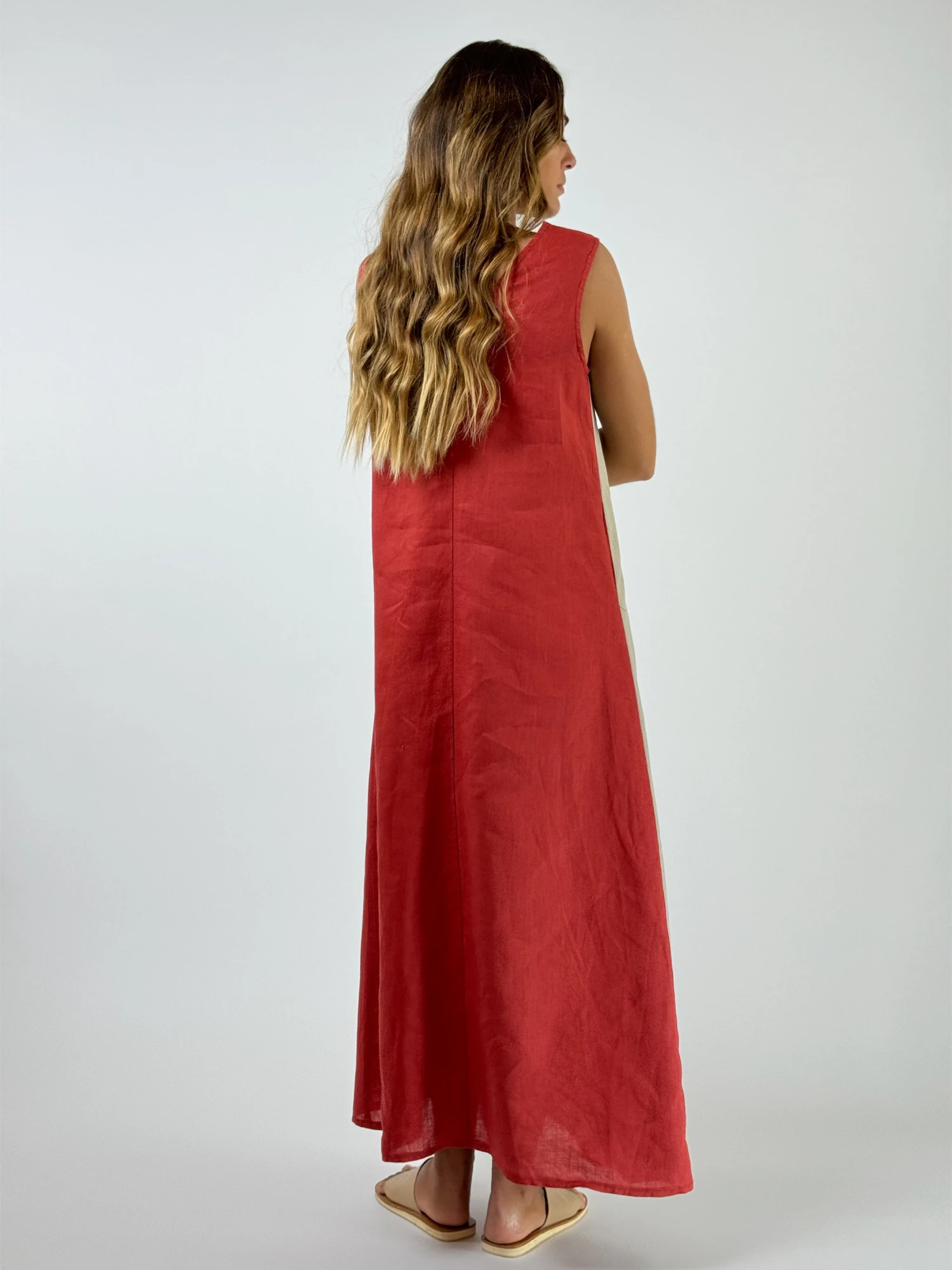 VESTIDO TOSCANA rojo m/l