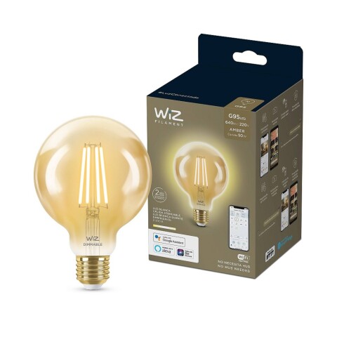 LAMPARA LED SMART VINTAGE 7W E27 G95 GLOBO WIZ LAMPARA LED SMART VINTAGE 7W E27 G95 GLOBO WIZ