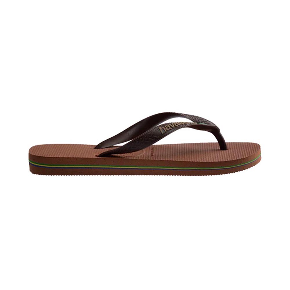 Sandalias Havaianas Brasil Logo Mujer Naranja Oscuro/Cafe