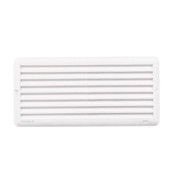 Rejilla de Ventilación PVC 12x25cm con mosquitero Ventokit Rejilla de Ventilación PVC 12x25cm con mosquitero Ventokit