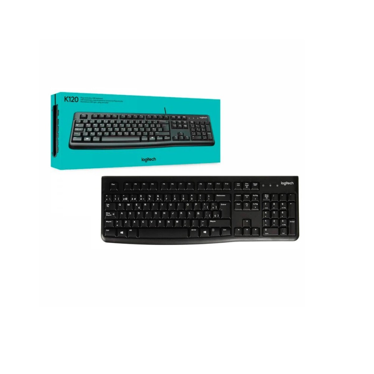 Teclado Logitech K120 USB en Español 