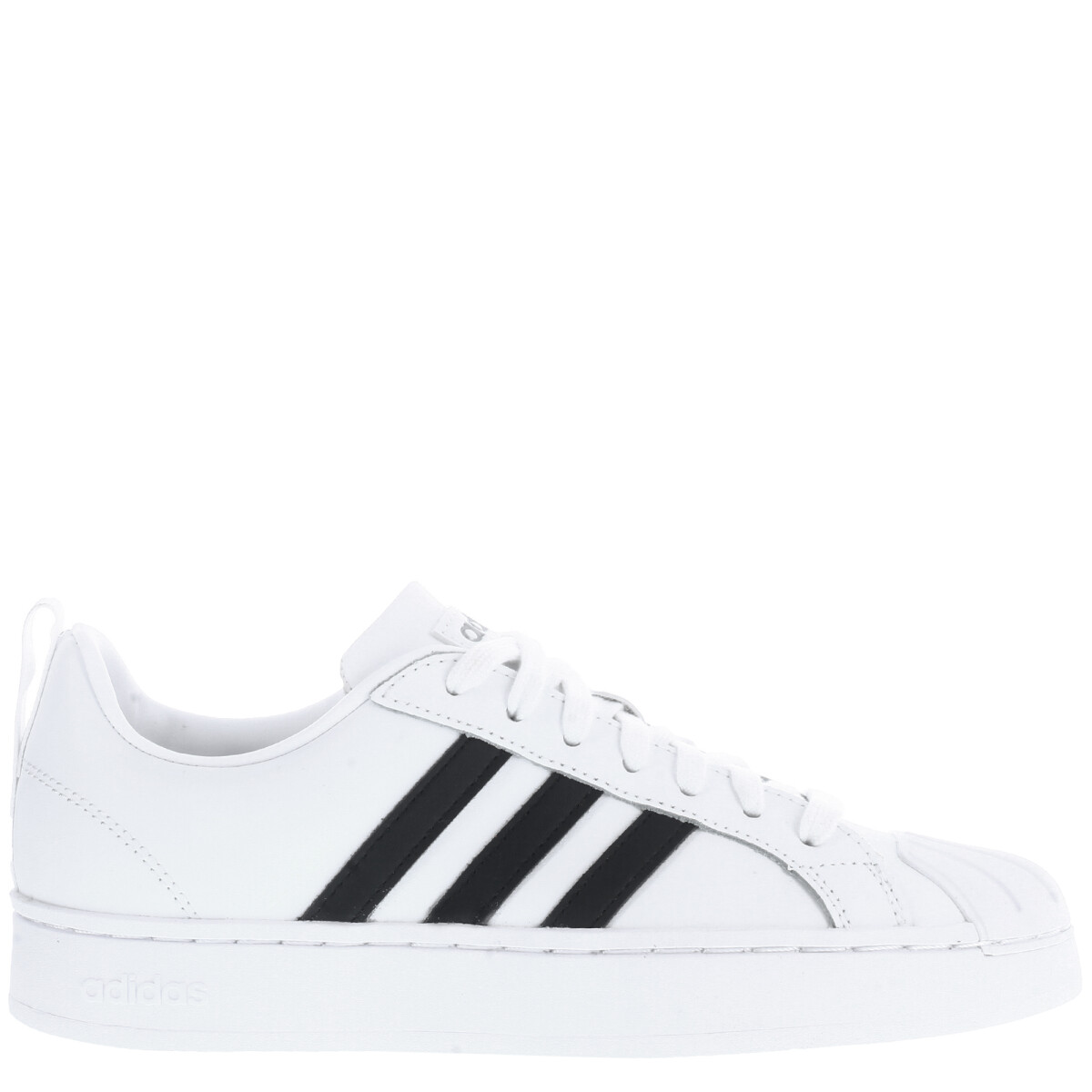 Championes de Hombre Adidas Court Low Streetcheck Cloudfoam Adidas - Blanco - Negro 