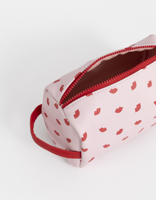 Porta Cosméticos Portacosméticos Estampado - Rosa Viejo