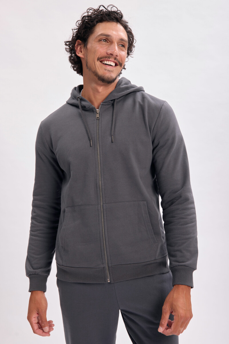 Campera deportiva Gris Oscuro