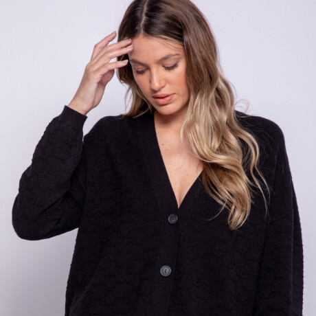 CARDIGAN SONICA Negro