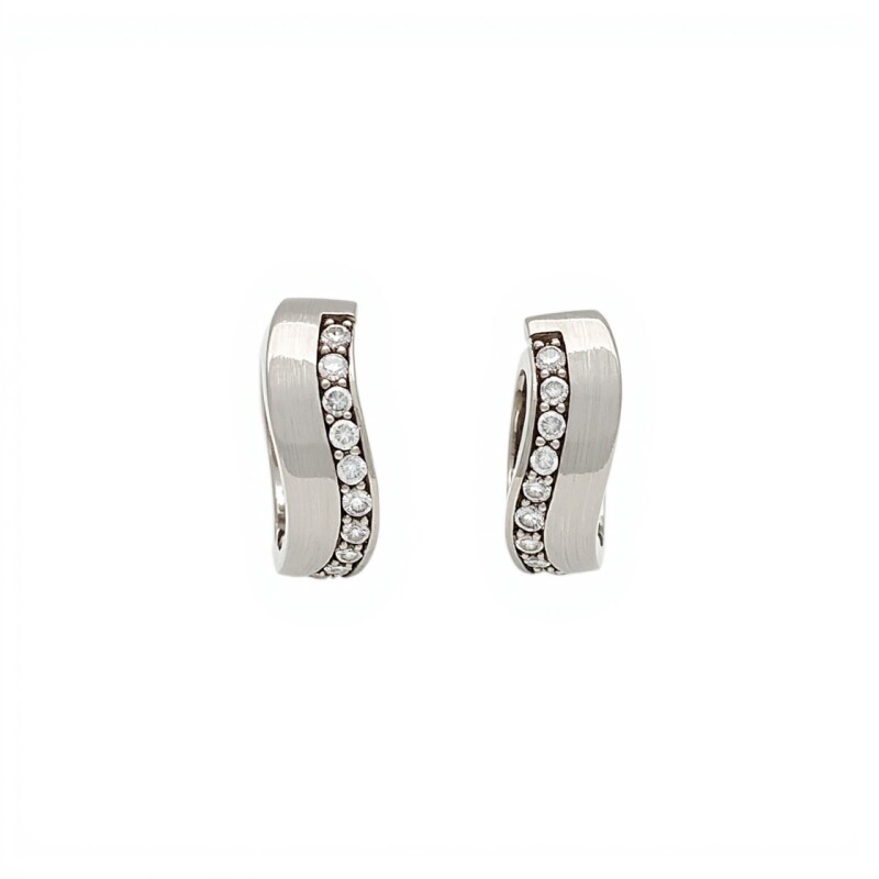 Caravanas Aros con Zirconia-Plata 925 esterlina-Piedra Zirconia-CA3051 conpiedra