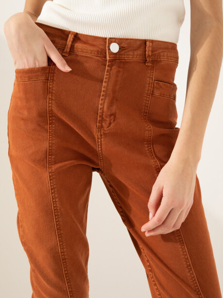 Jeans dual iro color DULCE DE LECHE