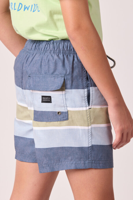 SHORT RUELO TEEN RUSTY Azul