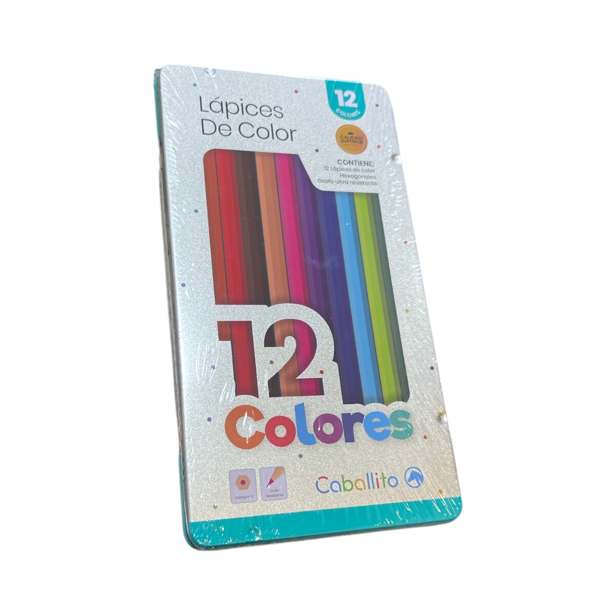 Lapices Caballito Estuche Metal x 12 