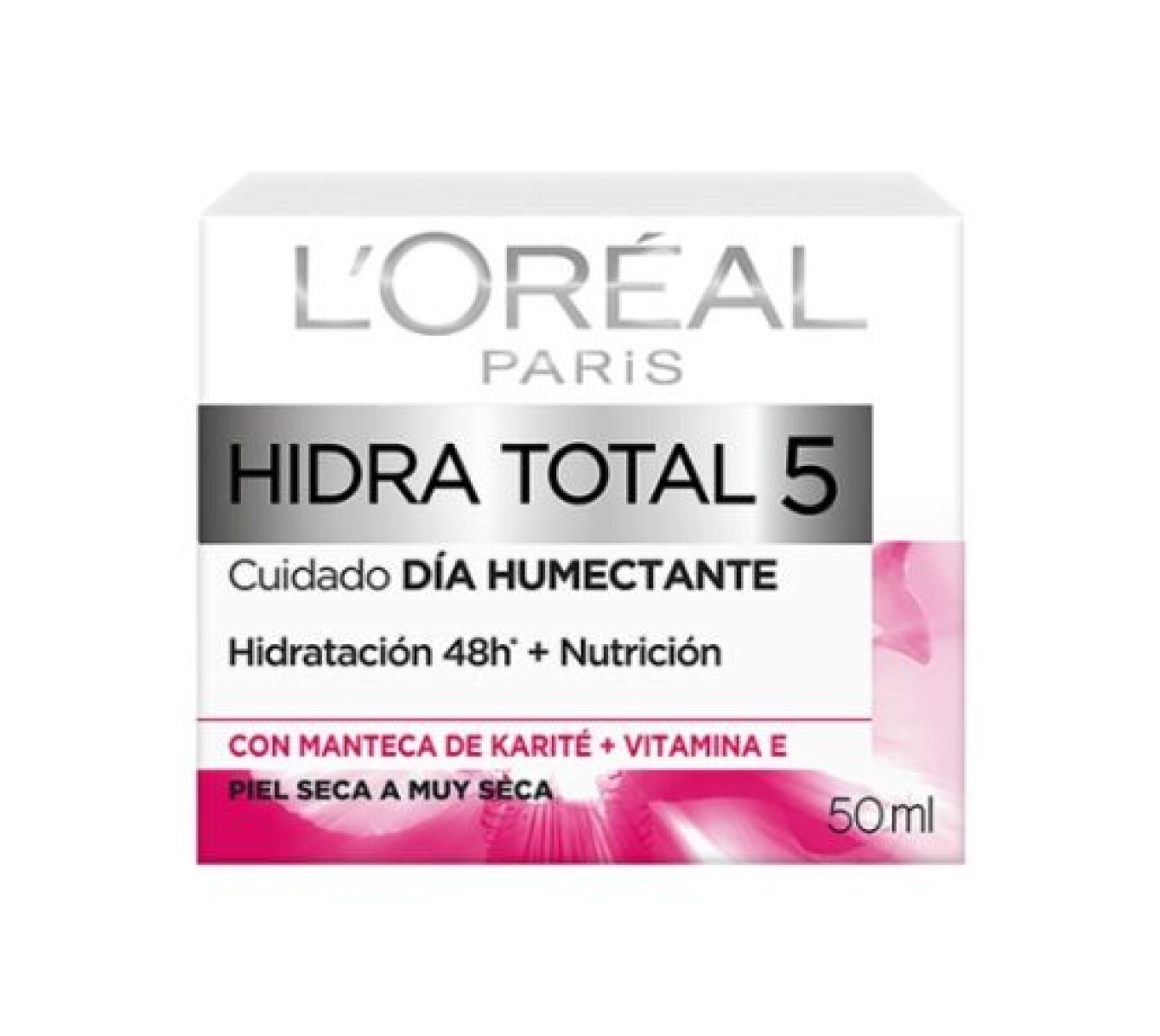 L’Oréal Crema Hidra Total 5 Día Hidratación + Nutrición 50ml – Piel Suave y Luminosa 