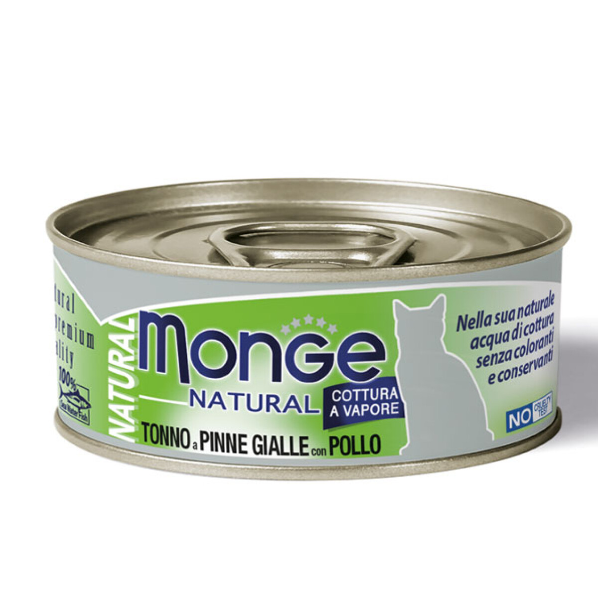 Monge Natural Atún aleta amarilla en trozos con pollo lata 80 grs 
