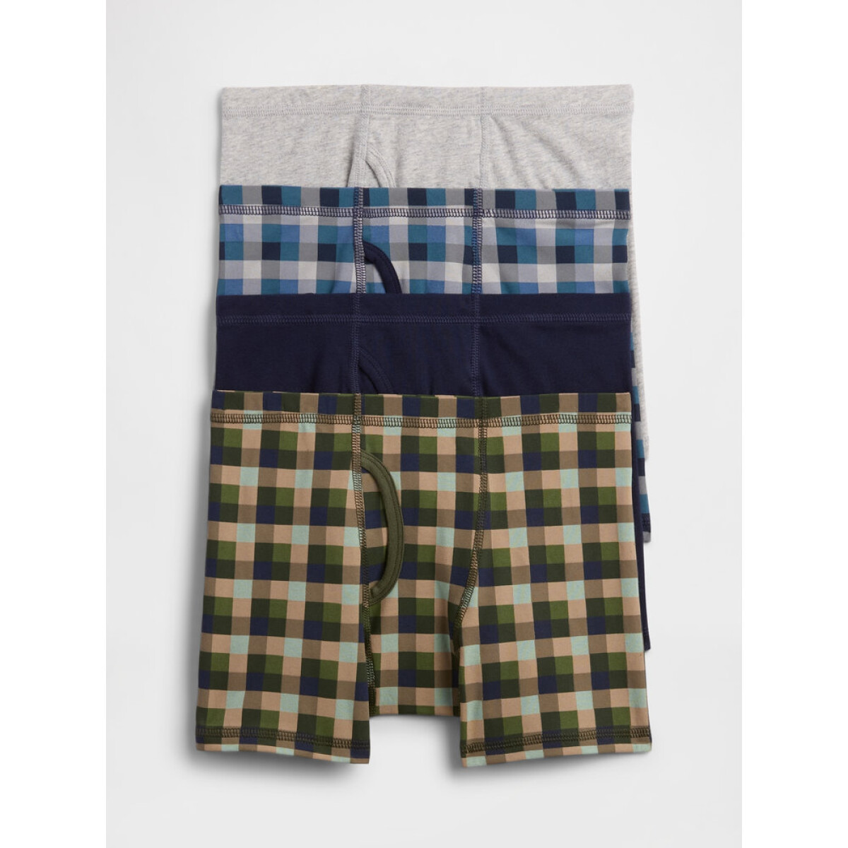 V-4PK BOXER BRIEF GINGHAM PACK - MULTI SMALL GINGHAM 