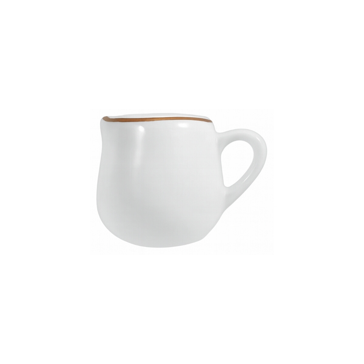 Cremera Redonda con Asa de Porcelana 85 ml 
