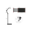 Soporte de pie ajustable para dispositivos moviles Soporte De Pie Ajustable Para Dispositivos Moviles