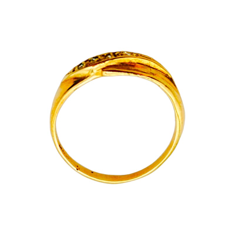 Anillo-Oro bajo-Piedra Zirconia-AN8042 conpiedra
