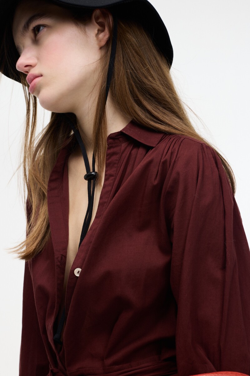 VESTIDO ROMAO Marron