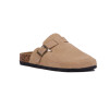 Zueco Country Cuero Mujer Beige