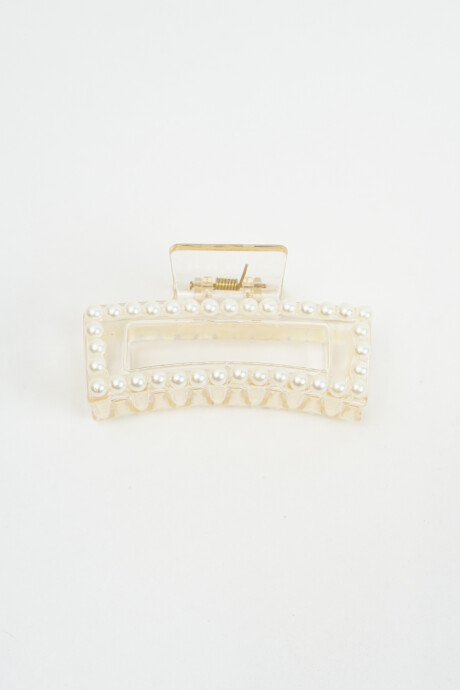 Pinza De Pelo Perla Estampado 1