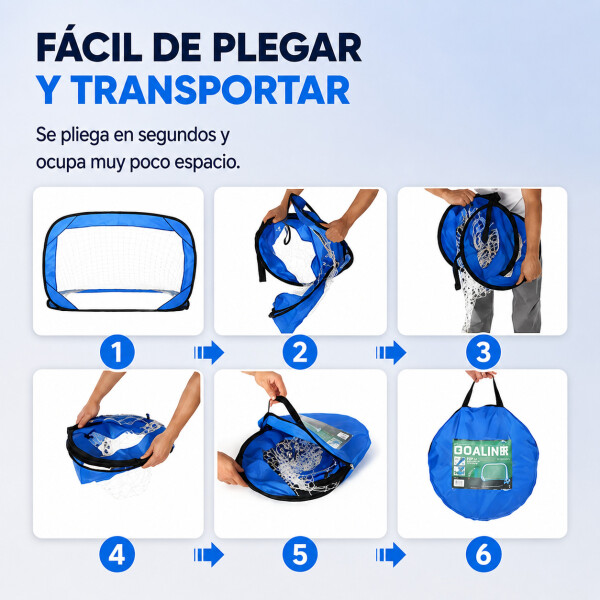 Kit x2 Arco Futbol Plegable Fácil Armado Portatil Niños Kit x2 Arco Futbol Plegable Fácil Armado Portatil Niños