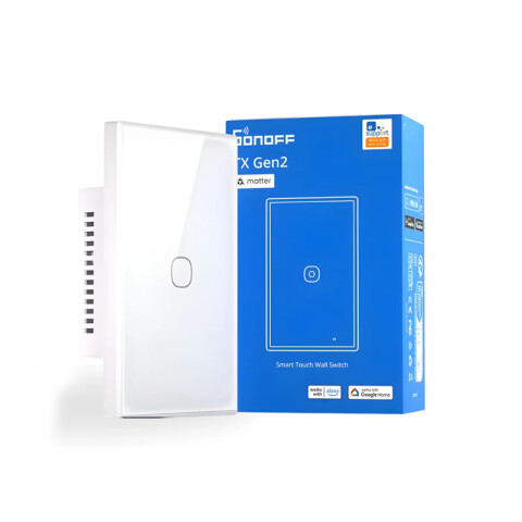 Plaqueta touch wifi "tx" 1 canal blanco matter SO0072