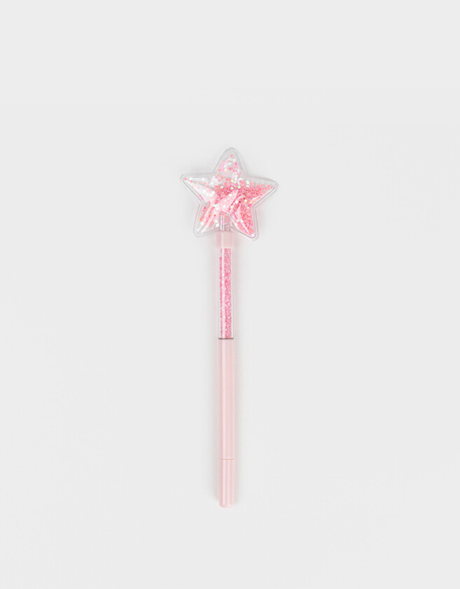 Lapices y Lapiceras Lapicera Con Glitter - Rosa Claro