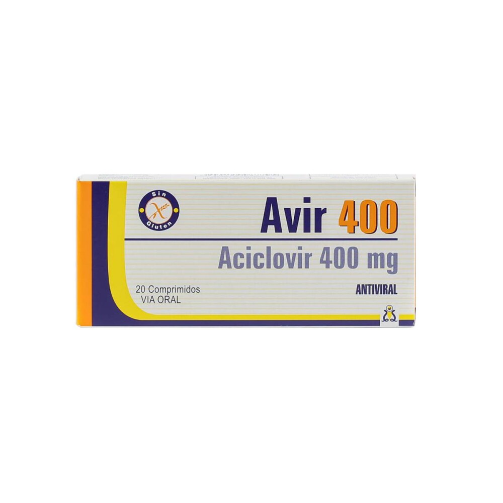 AVIR 400 MG. CJ X 20 COMP. única