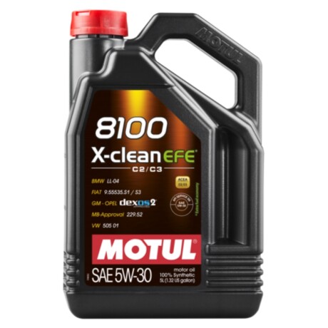 Motul 4t 8100 5w30 X-clean Fe Sintetico 5l Unica