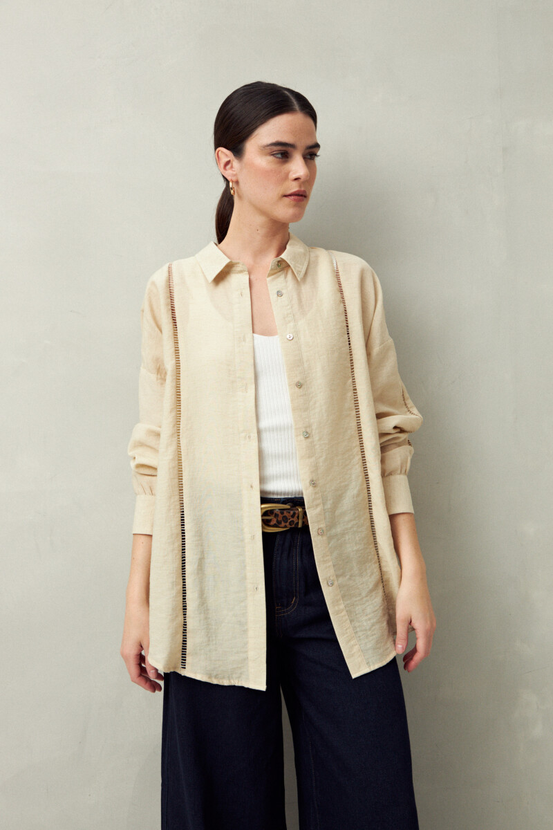 CAMISA BELMA Almendra