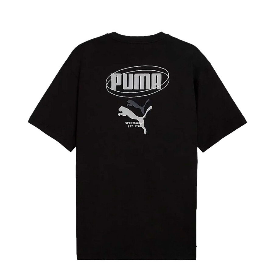 Remera de Hombre Puma Logo Lab Relaxed Story 1 Negro