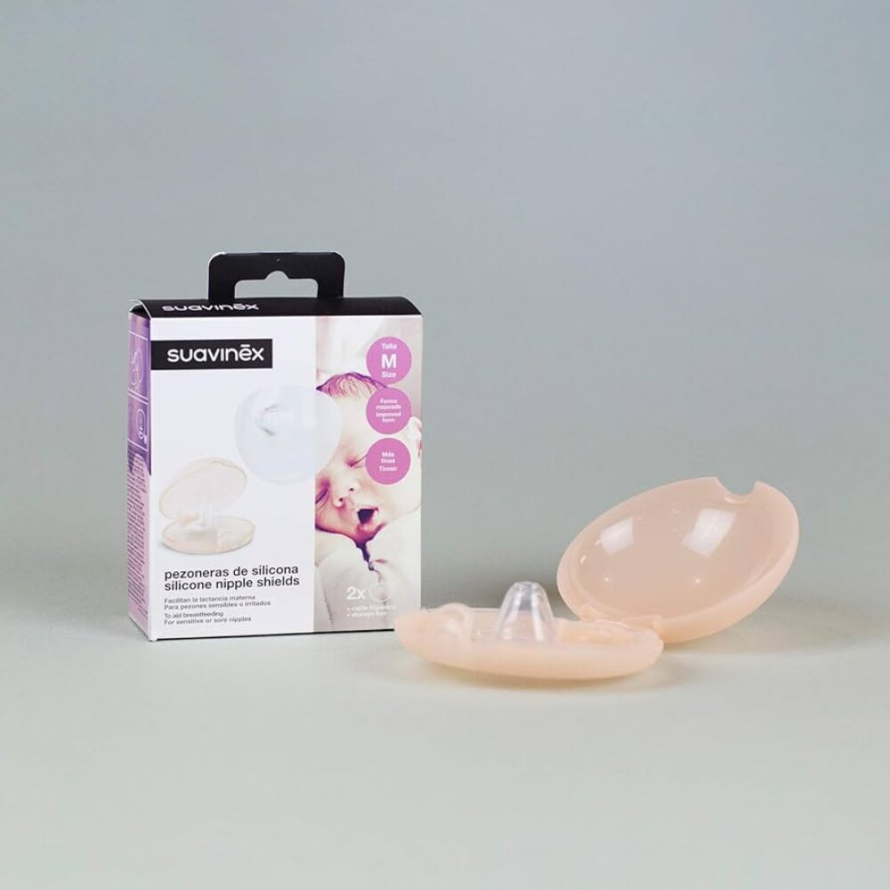 Intermediarios de silicona pezonera SUAVINEX Talle M