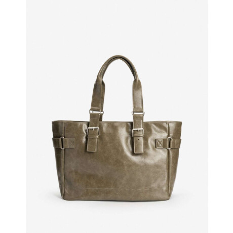 Cartera Formato Shopper Verde Militar