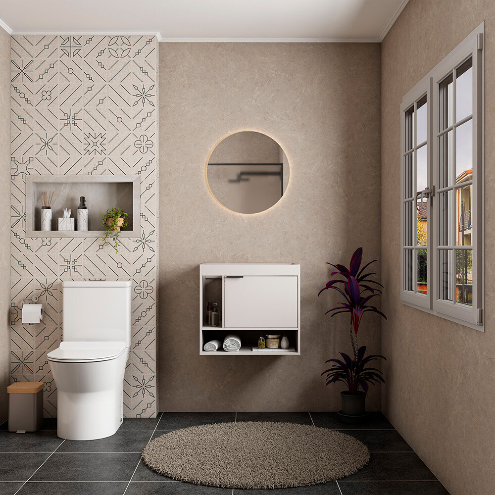 MUEBLE BAÑO MODELO ACACIA SIN TAPA - 60 CM Mueble Baño Modelo Acacia Sin Tapa - 60 Cm