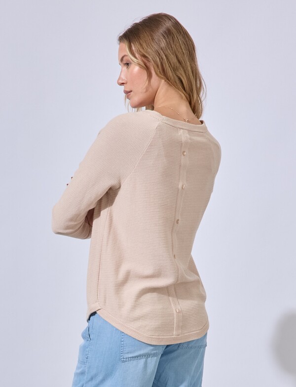 Buzo Raglan Algodon BEIGE