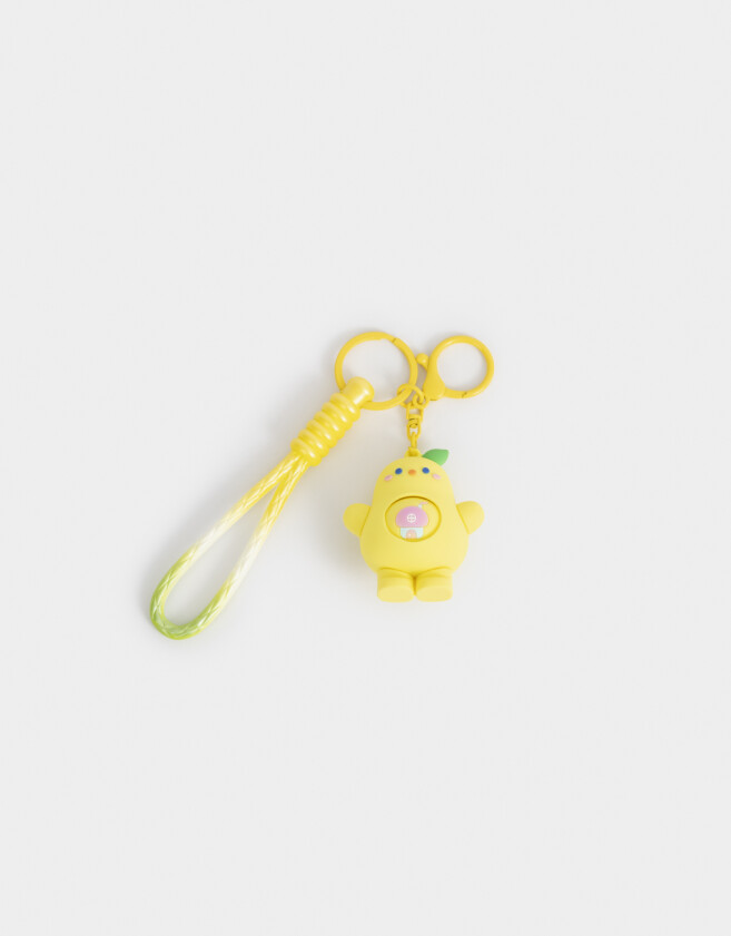 Llavero Lúdico Llavero Y Charm De Frutita - Amarillo Medio