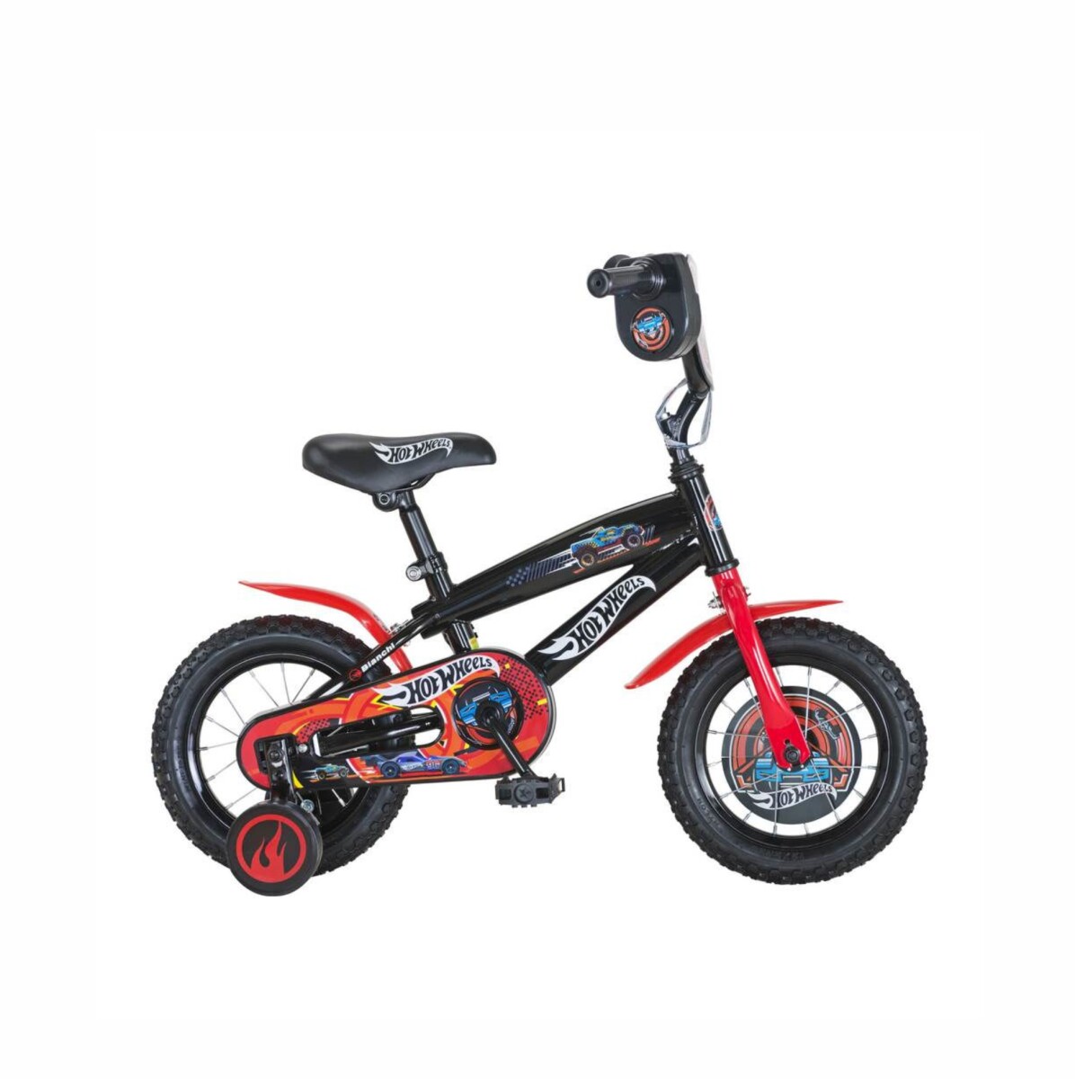 BICICLETA HOTWHEELS ROD. 12 - NEGRO 