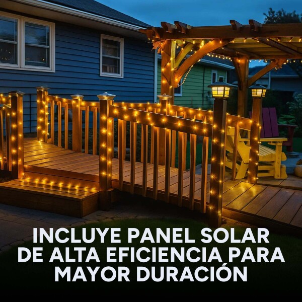 Guirnalda Guía De Luces Solares Flores 10m Jardín Exterior Variante Flores